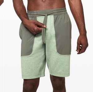 Lululemon City Commute Short *True Heather 9" Heathered Green Haze Grey Sage Med